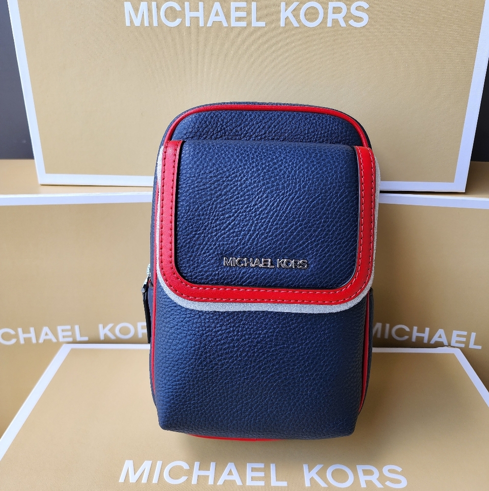 Michael Kors Navy and Red Men's Bag